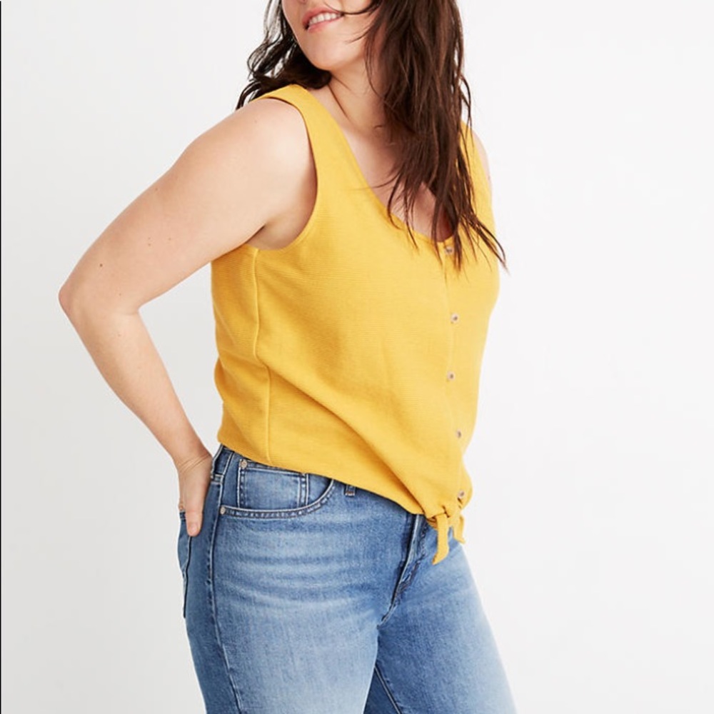 NWT madewell front tie tank